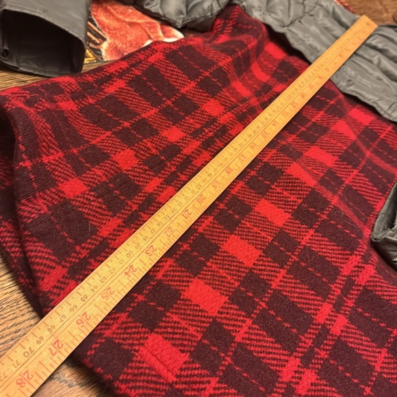 Toad&Co Breckinridge Parka Mahogany red plaid wool puffy hybrid jacket pockets M - Picture 5 of 14